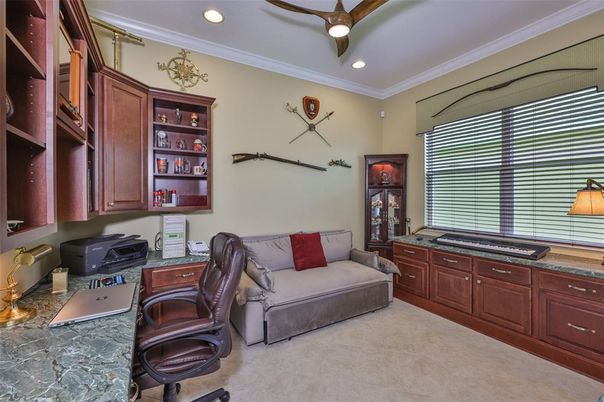 Home Office, Interior, Recessed Lighting