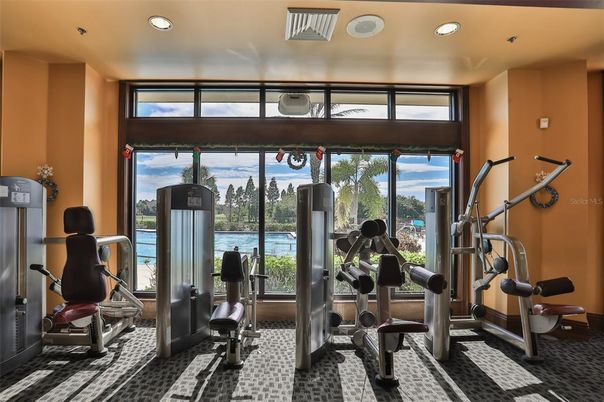 Fitness Equipment, Gym, Interior, Recessed Lighting, Water