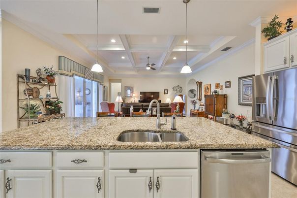 Interior, Kitchen, Pendant Lights, Recessed Lighting, Stainless Steel Appliances