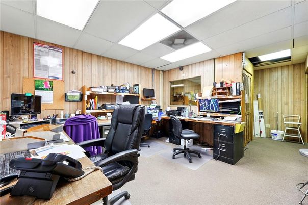 Home Office, Interior, Wooden Walls