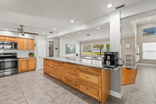 Interior, Kitchen, Recessed Lighting, Stainless Steel Appliances