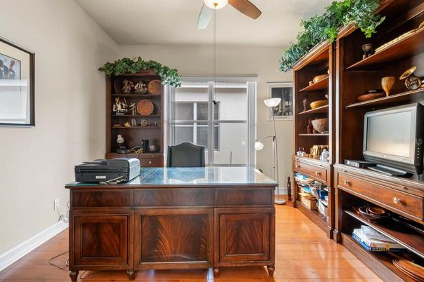 Home Office, Interior, Wood Texture Flooring