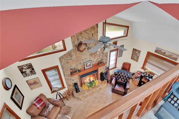 Fireplace, Interior, Living room, Stone Walls