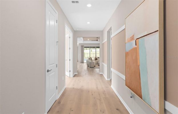 Interior, Recessed Lighting, Wood Texture Flooring