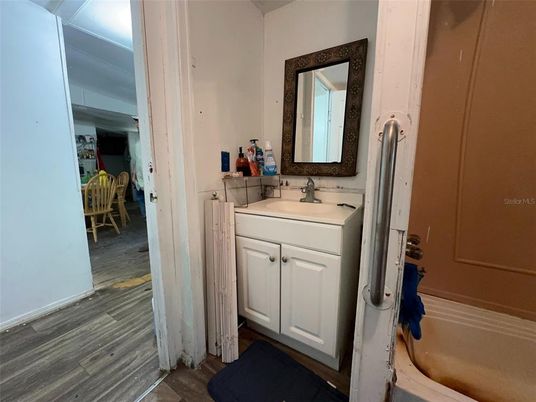 Bathroom, Interior, Wood Texture Flooring