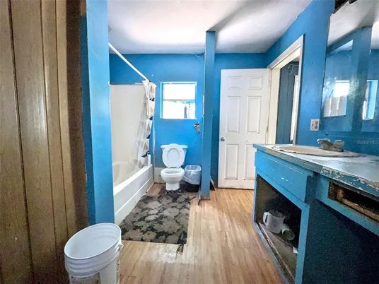 Bathroom, Interior, Wood Texture Flooring