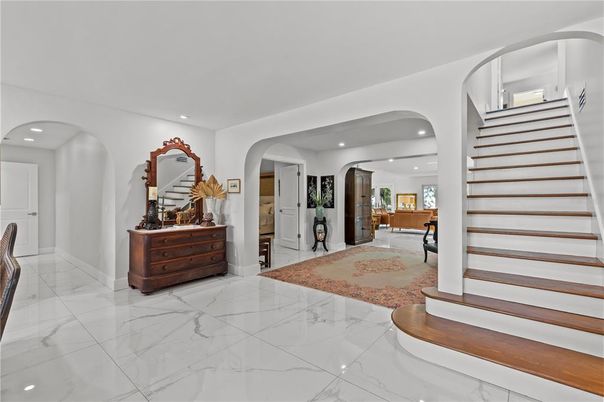 Interior, Marble, Recessed Lighting