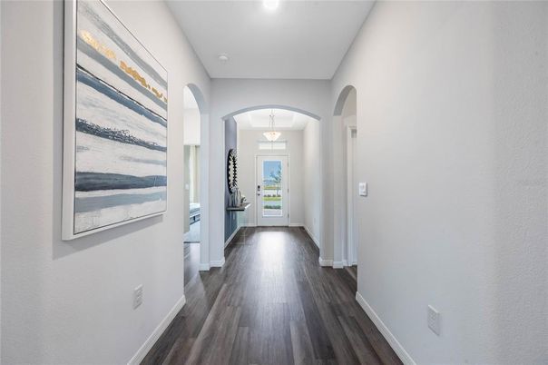 Interior, Pendant Lights, Recessed Lighting, Wood Texture Flooring