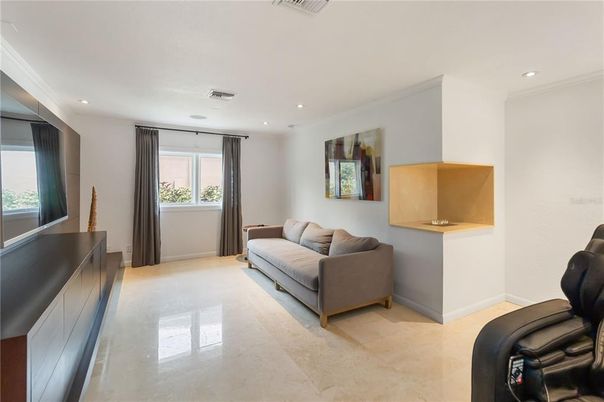 Interior, Living room, Recessed Lighting