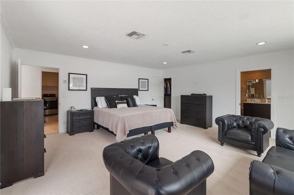 Bedroom, Interior, Recessed Lighting