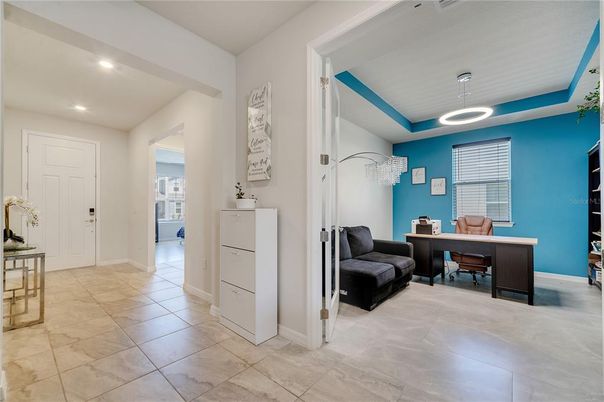 Home Office, Interior, Pendant Lights, Recessed Lighting