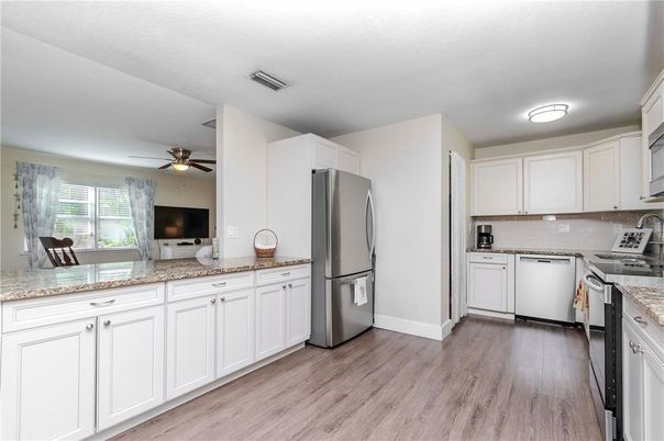 Interior, Kitchen, Wood Texture Flooring