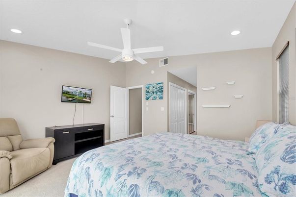 Bedroom, Interior, Recessed Lighting