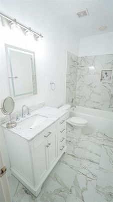 Bathroom, Dual Sink Vanities, Interior, Marble, Marble Walls