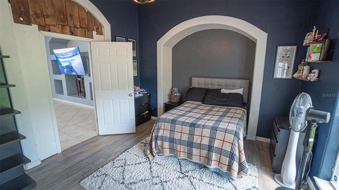 Bedroom, Interior, Wood Texture Flooring