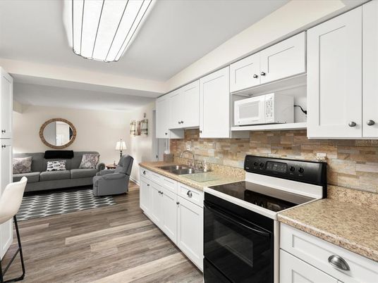 Interior, Kitchen, Living room, Wood Texture Flooring