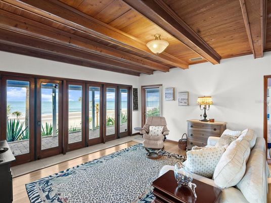 Interior, Living room, Water, Wooden Beams, Wooden Ceilings, Wood Texture Flooring