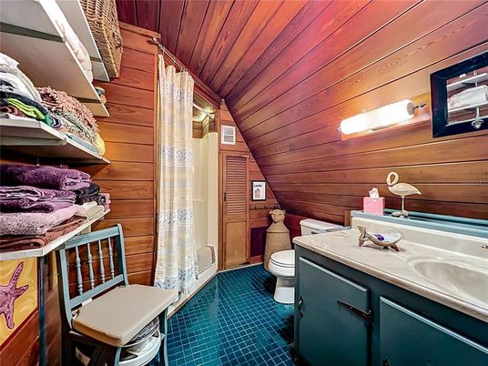 Bathroom, Interior, Wooden Ceilings, Wooden Walls