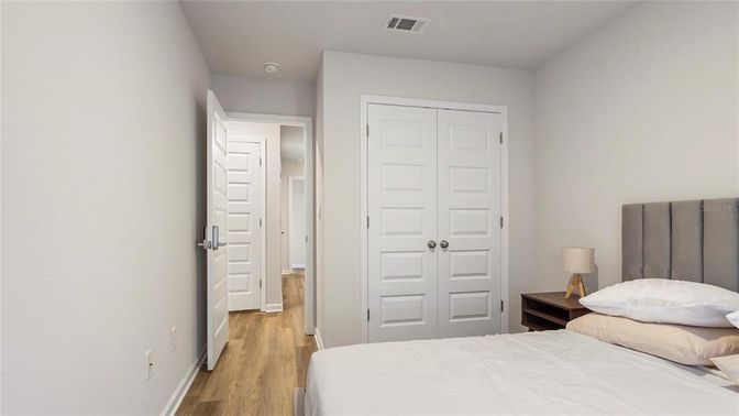 Bedroom, Interior, Wood Texture Flooring