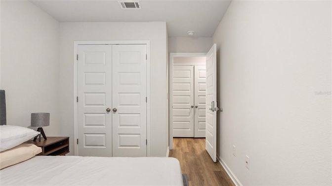 Bedroom, Interior, Wood Texture Flooring