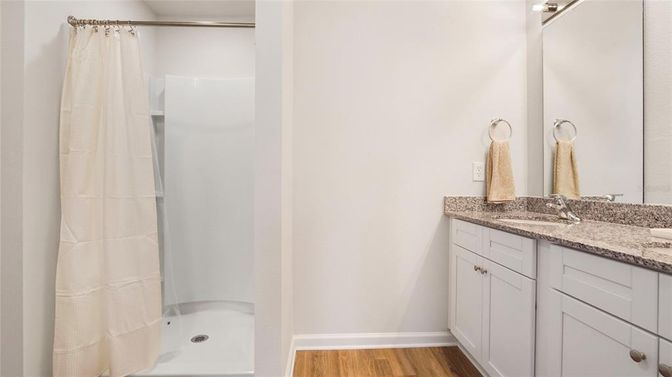 Bathroom, Interior, Wood Texture Flooring