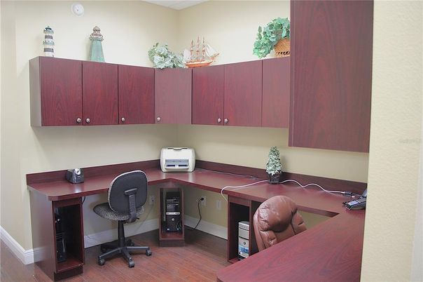 Home Office, Interior, Wood Texture Flooring