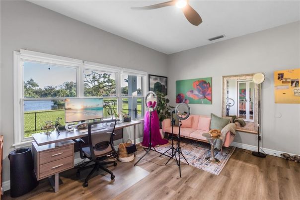 Home Office, Interior, Water, Wood Texture Flooring