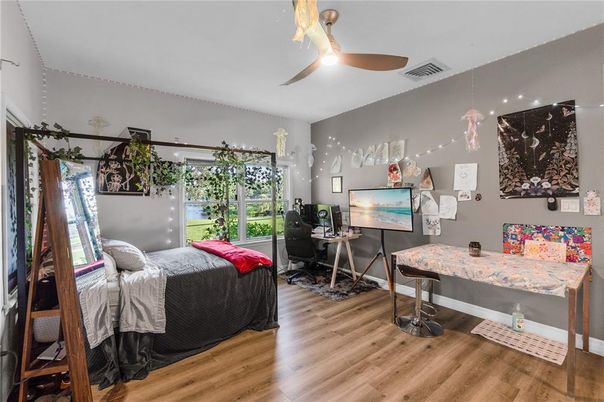 Bedroom, Home Office, Interior, Wood Texture Flooring
