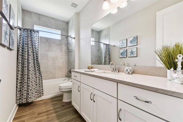 Bathroom, Interior, Wood Texture Flooring