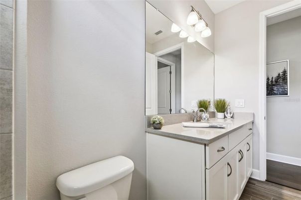 Bathroom, Interior, Wood Texture Flooring