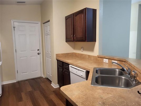 Interior, Kitchen, Wood Texture Flooring