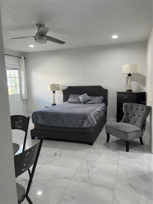 Bedroom, Interior, Marble, Recessed Lighting