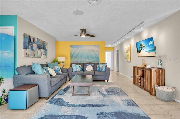 Interior, Living room, Recessed Lighting