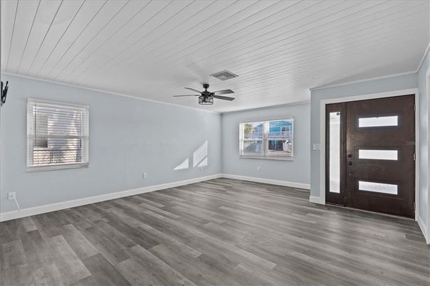 Empty room, Interior, Wood Texture Flooring