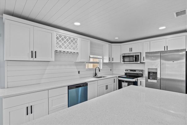 Interior, Kitchen, Recessed Lighting, Stainless Steel Appliances