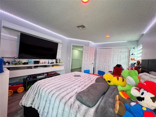 Bedroom, Interior, Recessed Lighting