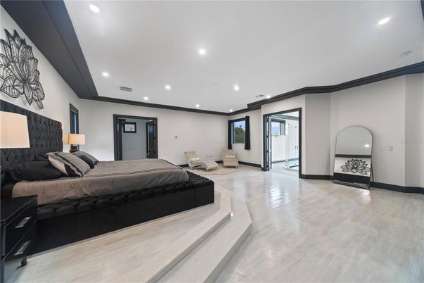 Bedroom, Interior, Recessed Lighting