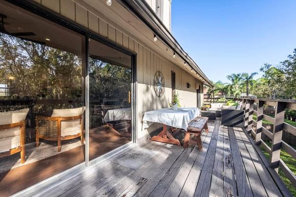 Exterior, Wood Texture Flooring