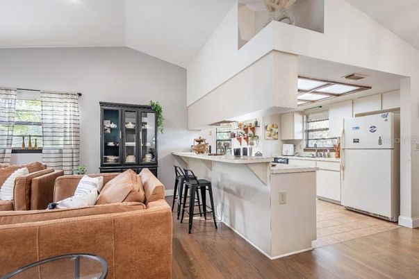 Interior, Kitchen, Living room, Wood Texture Flooring