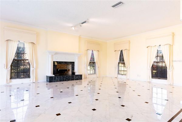 Empty room, Fireplace, Interior, Marble