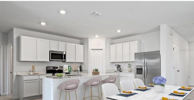 Interior, Kitchen, Recessed Lighting, Stainless Steel Appliances