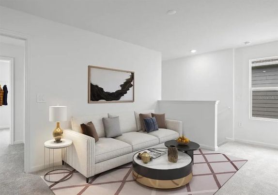 Interior, Living room, Recessed Lighting