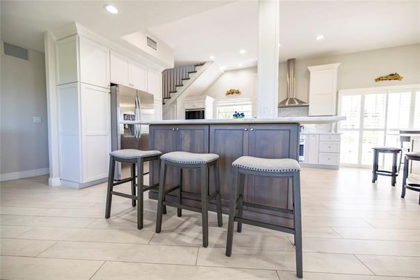 Interior, Kitchen, Pendant Lights, Recessed Lighting, Stainless Steel Appliances