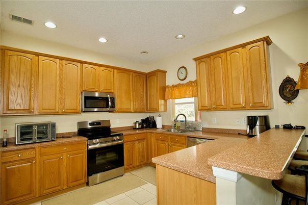 Interior, Kitchen, Recessed Lighting, Stainless Steel Appliances
