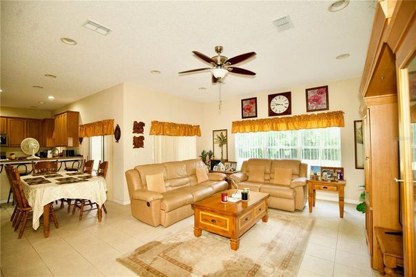 Dining room, Interior, Kitchen, Living room, Recessed Lighting