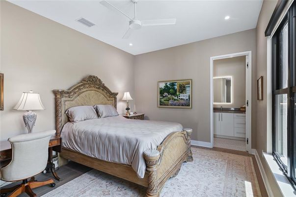 Bedroom, Interior, Recessed Lighting