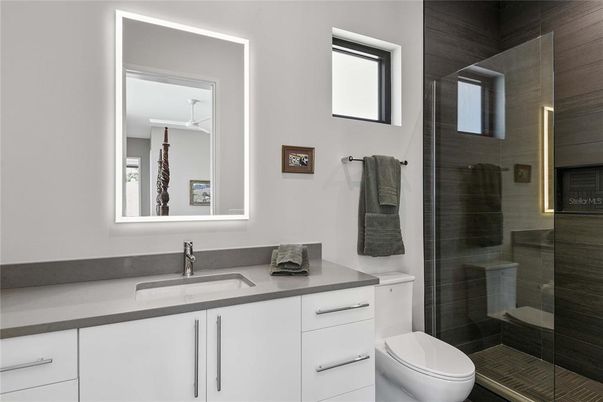 Bathroom, Glass Shower, Interior