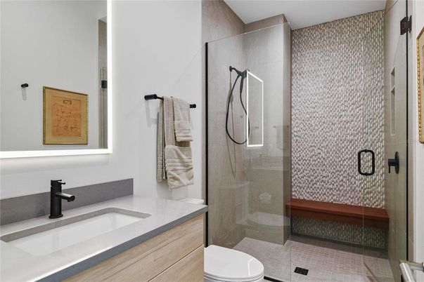 Bathroom, Glass Shower, Interior