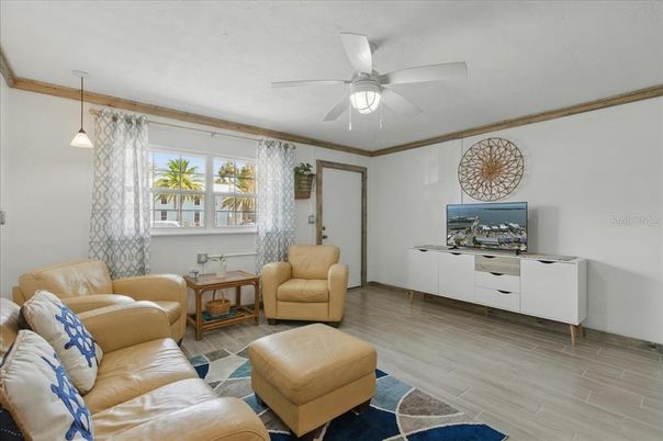 Interior, Living room, Pendant Lights, Wood Texture Flooring