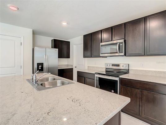 Interior, Kitchen, Recessed Lighting, Stainless Steel Appliances